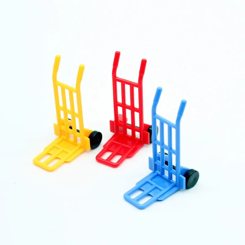 1:12 Dollhouse Mini Trolleys 1set Forklift Cargo Handling Tools Miniature Bulk Model Doll Accessories Toys Home Decor Decoration