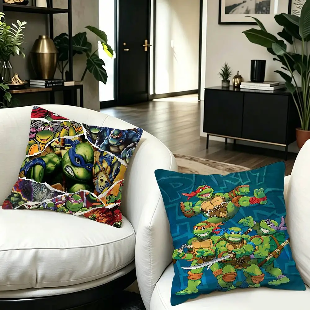 N-Ninja Movie T-Turtles Maple Design Cushion Cover Happy Autumn Harvest decor Holiday Decorati Pillow Cover