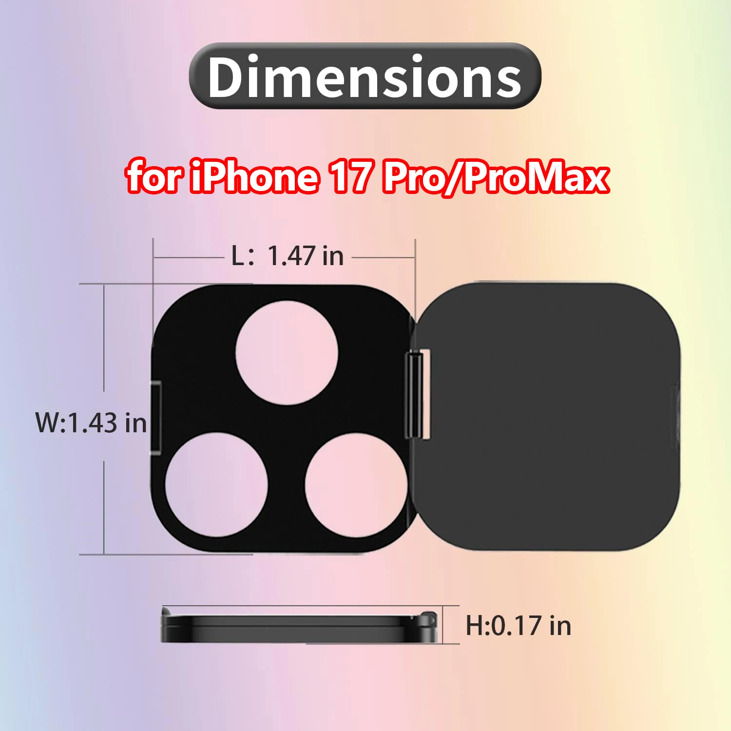 Phone Camera Lens Cover Privacy & Security Protector with Strong Adhesive for IPhone 17 Pro 17 ProMax Back Camera Protective Cap view 6