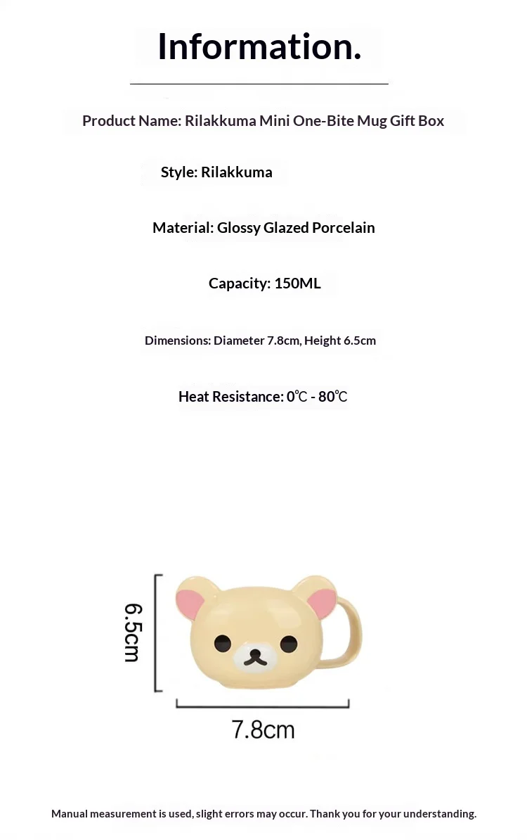 Rilakkuma 2026 Neue Niedliche Keramiktasse Tragbarer Gerader Trinkbecher Hochästhetisches Geschenk für Frauen für den täglichen Gebrauch – Detail 2