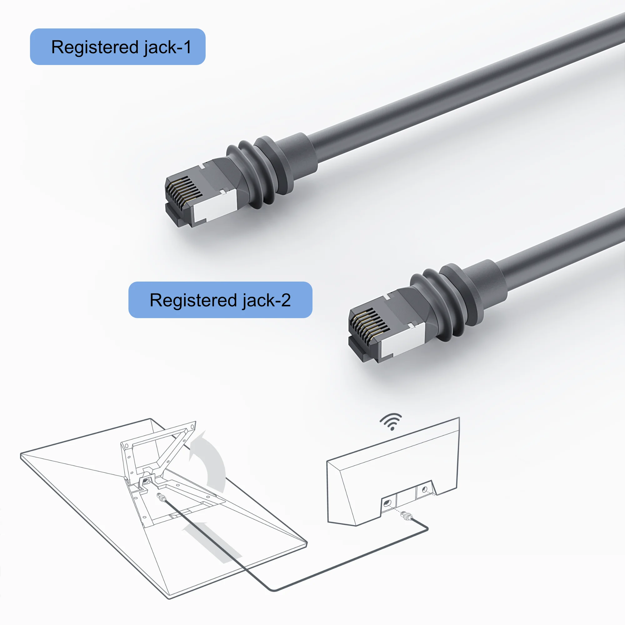 Für Starlink Gen 3 Kabel Satellitenersatz Standard V3 Kabel 10G bps 26AWG RJ45 Stecker Getriebe Praktisches Ethernet