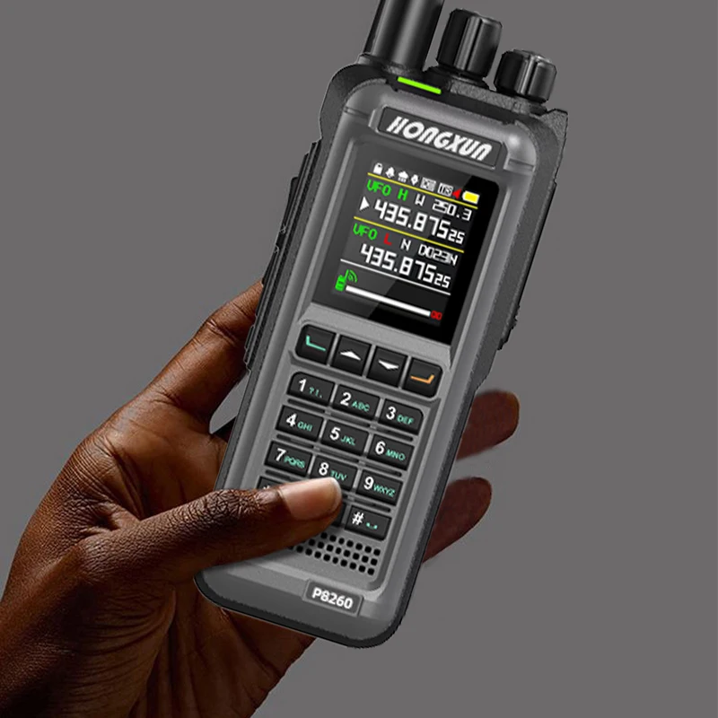 HX-P8260 20W 다중 대역 휴대용 무전기, VOX CTCSS/DCS 스캔, LCD 디스플레이, 암호화 기능, C타입 충전 지원