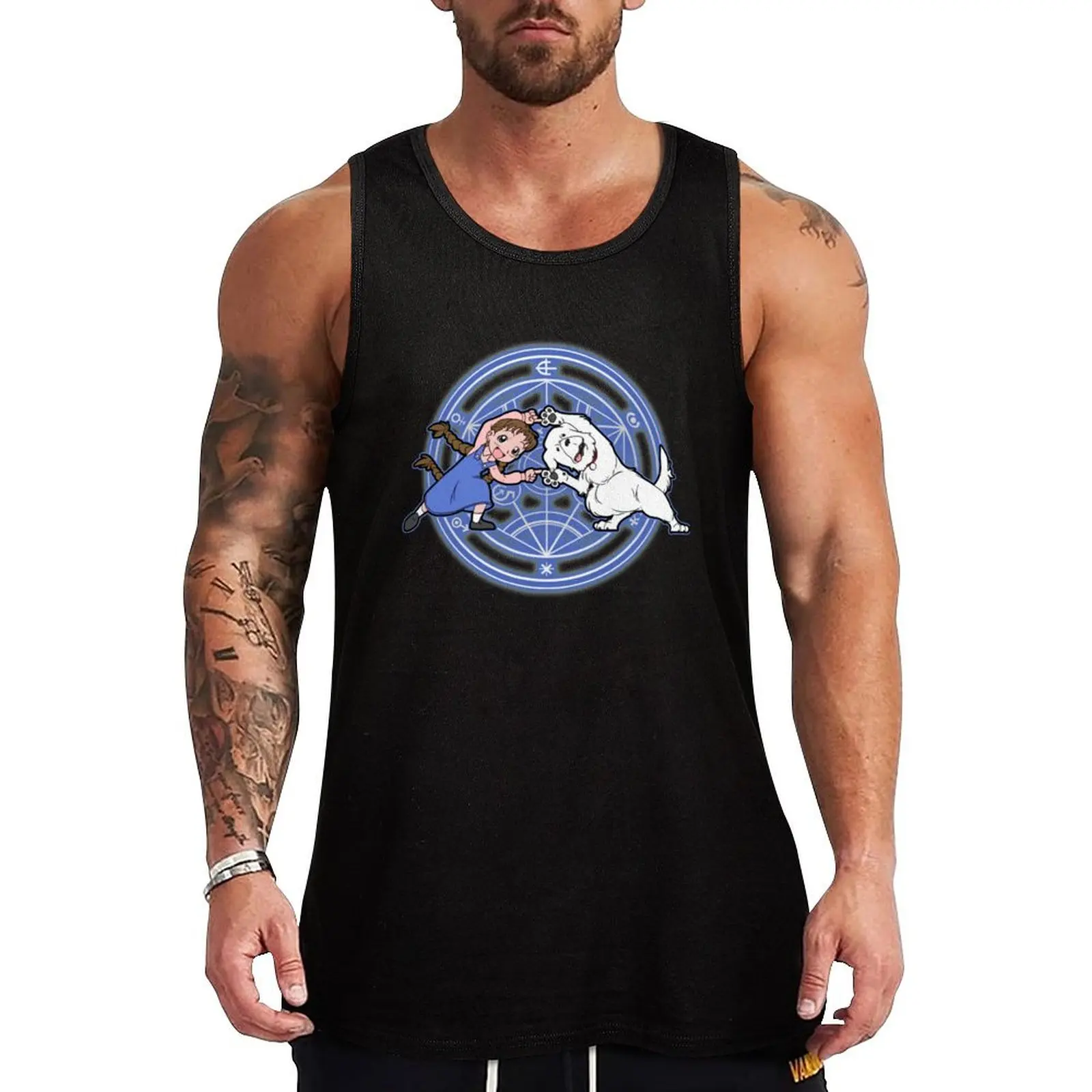

Fullmetal Fusion Alchemist Tank Top Short sleeve Fitness men clothing men gym clothing