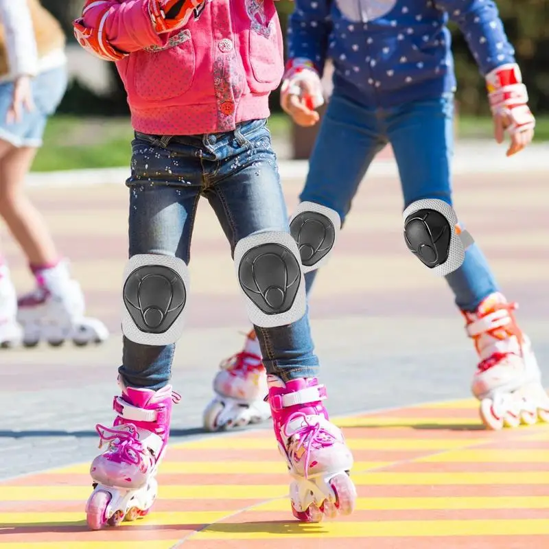 Kinderschaatsbeschermende uitrusting Comfortabele rolschaatsbeschermende uitrusting voor elleboog Ademende elleboogbeschermers Snelle vochtafvoerend voor sport