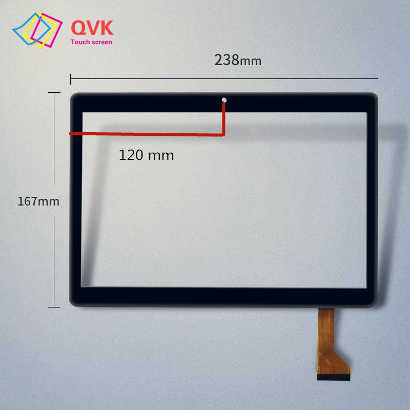 10,1-calowy ekran dotykowy MJK-1119 P/N CH-10114A5J-S10 CH-10114A5 J-S10 ZS Tablet PC pojemnościowy ekran dotykowy Digitizer MJK-1465-FPC