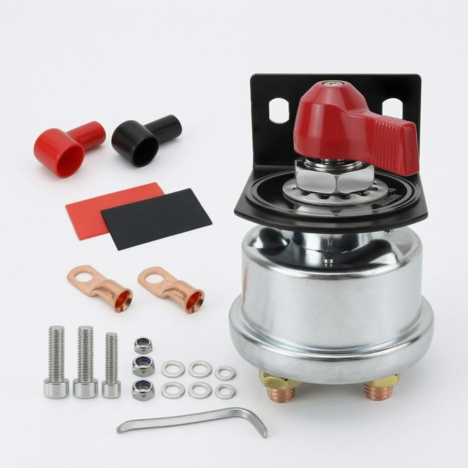 Battery Disconnect Switch 2-Position Battery Cut-off Switch Sturdy Universal for Vehicle Storage, Truck Electrical Systems