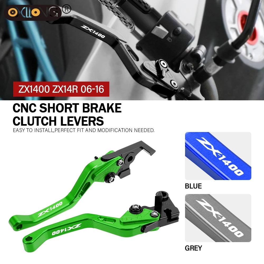 

CNC Motorcycle Short Brake Clutch Levers Accessories For Kawasaki ZX1400 2006 2007 2008 2009 2010 2011 2012 2013 2014 2015 2016