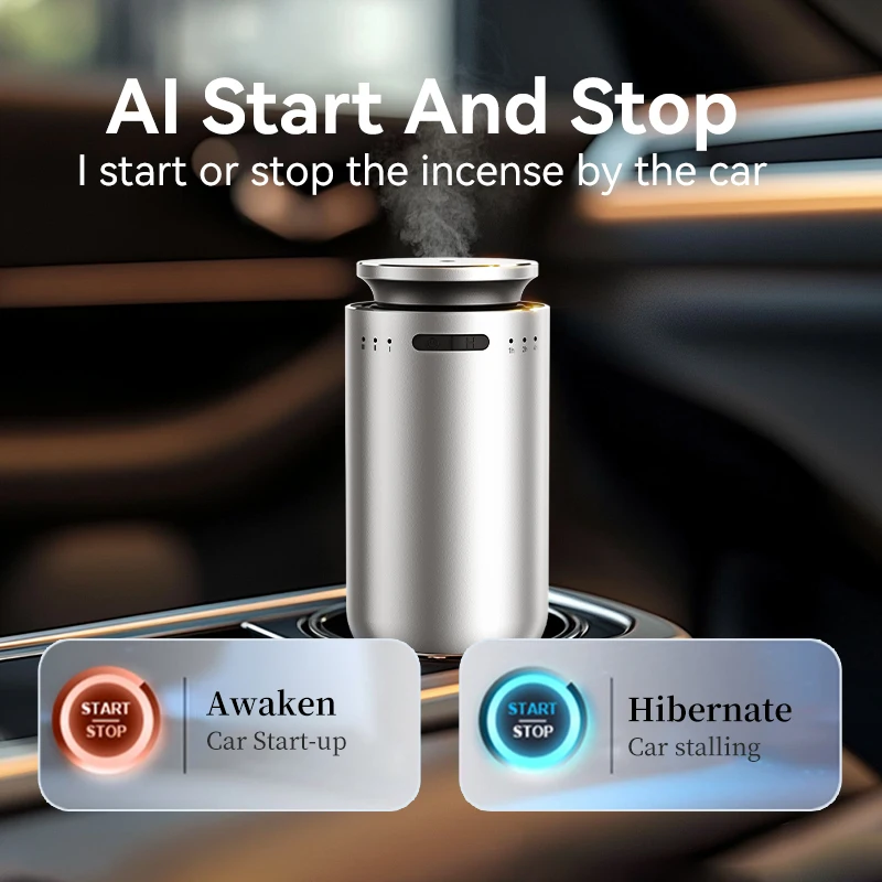 Portable Car Diffuser for Essential Oils Car Smell Air Freshener Electric Smell for Home Rechargeable Room Fragrance Diffuser