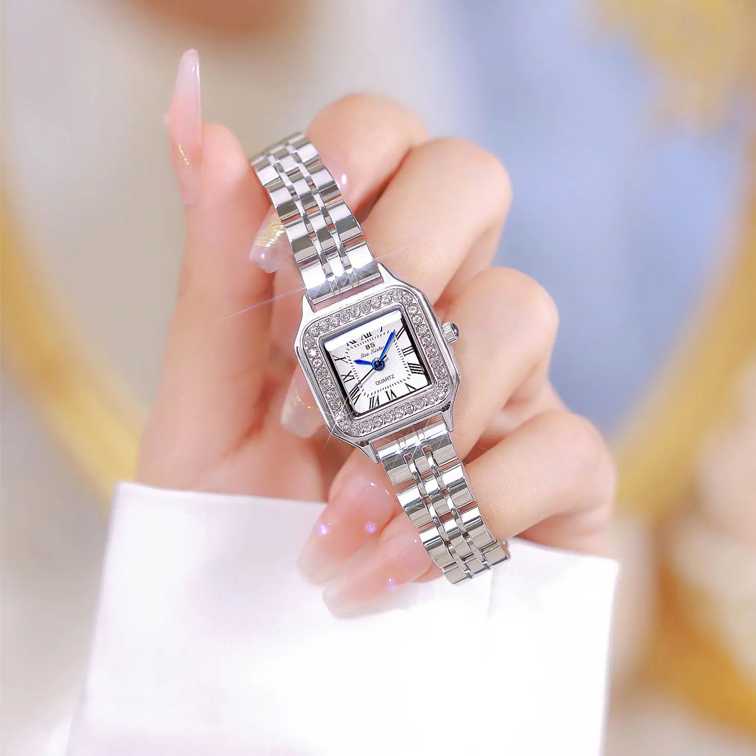 Women's Watch Luxury Brand INS Stainless Steel Business Cheetah Square Watches Waterproof Ladies Fashion Quartz Wristwatches