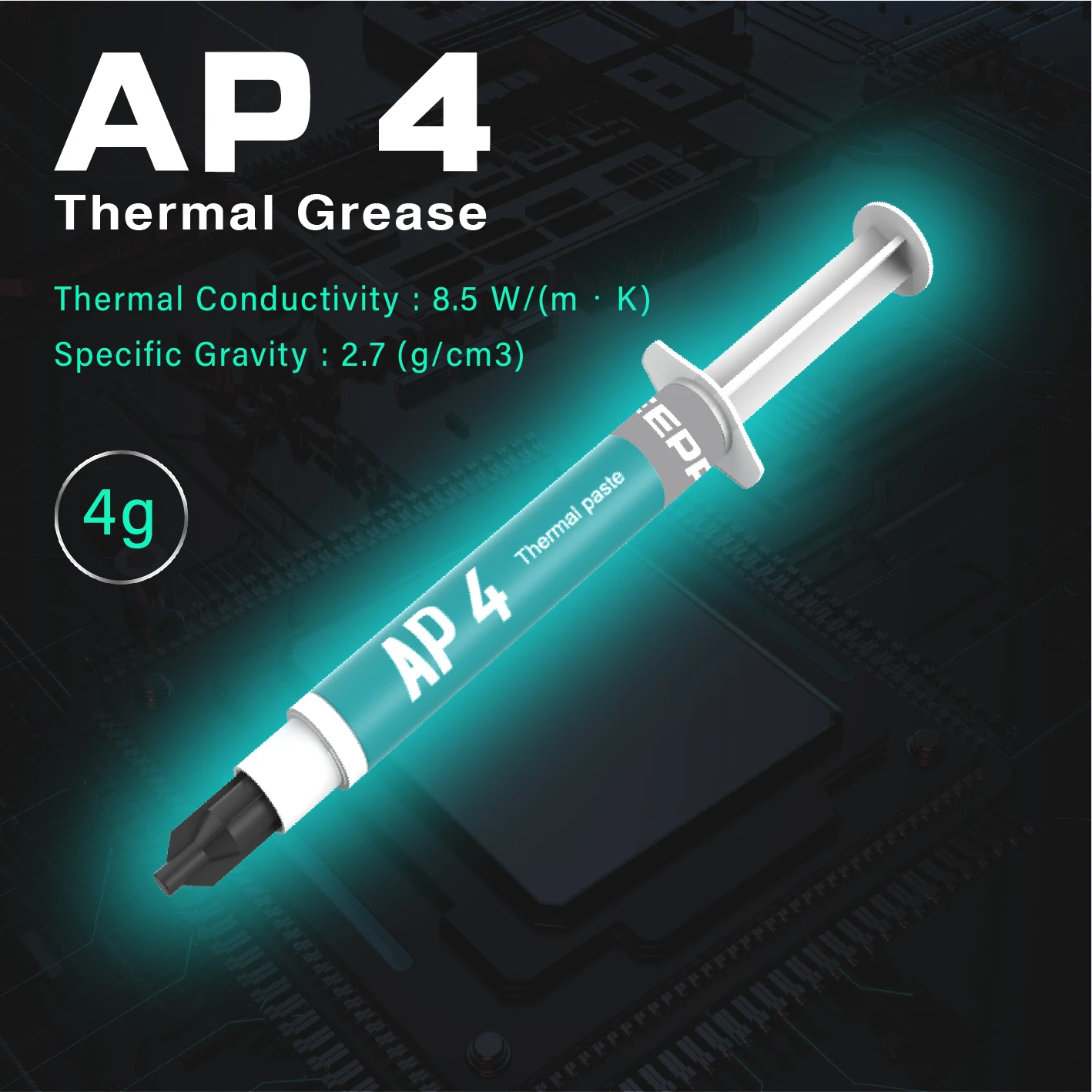 Thermal Conductive Silicone Grease 8.5 W/MK 4g High-Performance Non-Conductive Suitable For Game PC CPU GPU Heatsink Cooling image 2