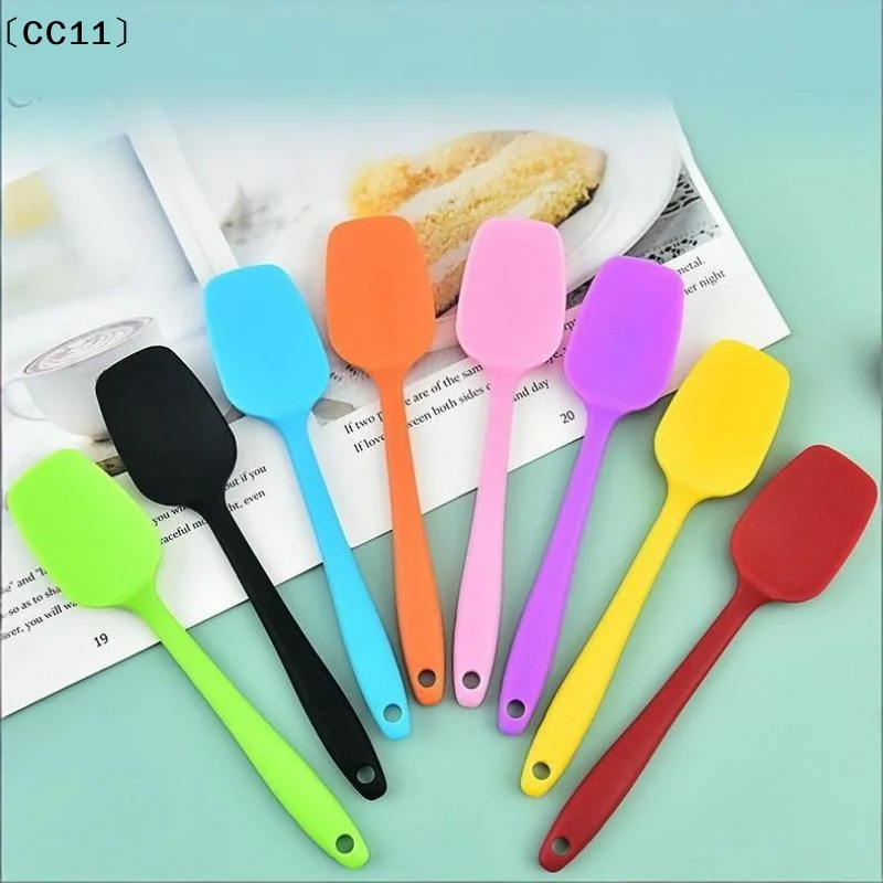 Multicolor Food Grade Non Stick Butter Cooking Silicone Spatula Cookie Pastry Scraper Cake Baking Spatula Silicone Spatula〔CC11〕
