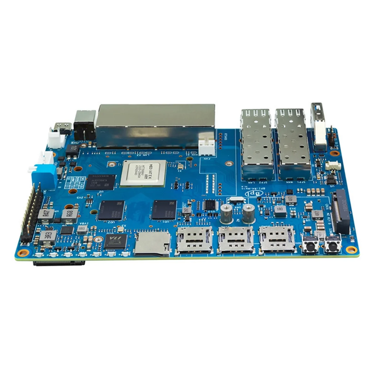 For Banana Pi BPI-R4 MediaTek MT7988A Quad-Core Arm Cortex-A73 4GB DDR4 8GB EMMC Smart Router Board