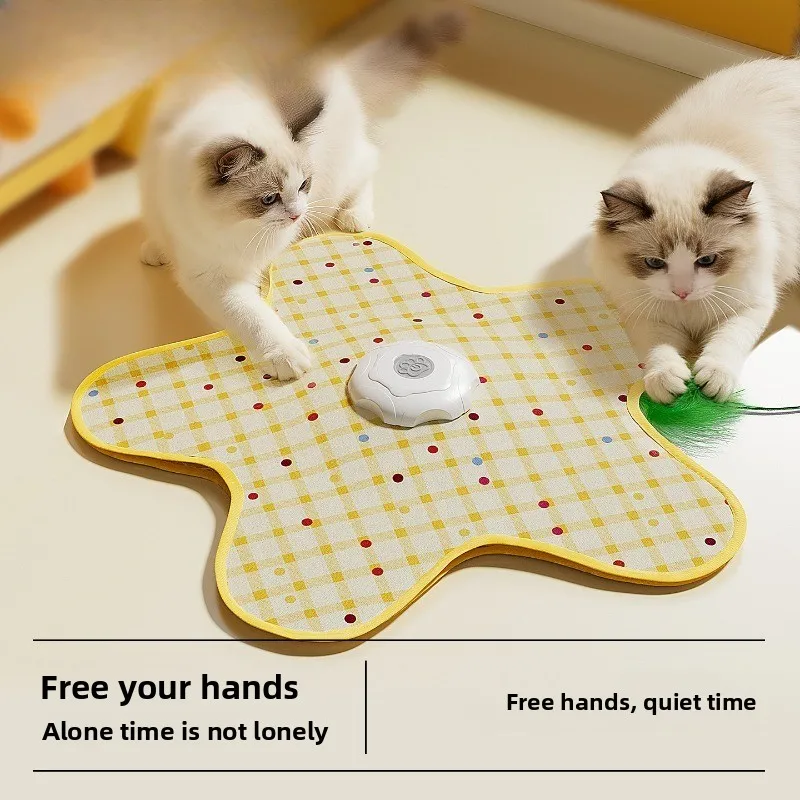 Cat toys, hunting blankets, self-pleasure relief, automatic turntable, cat teasing sticks consume energy