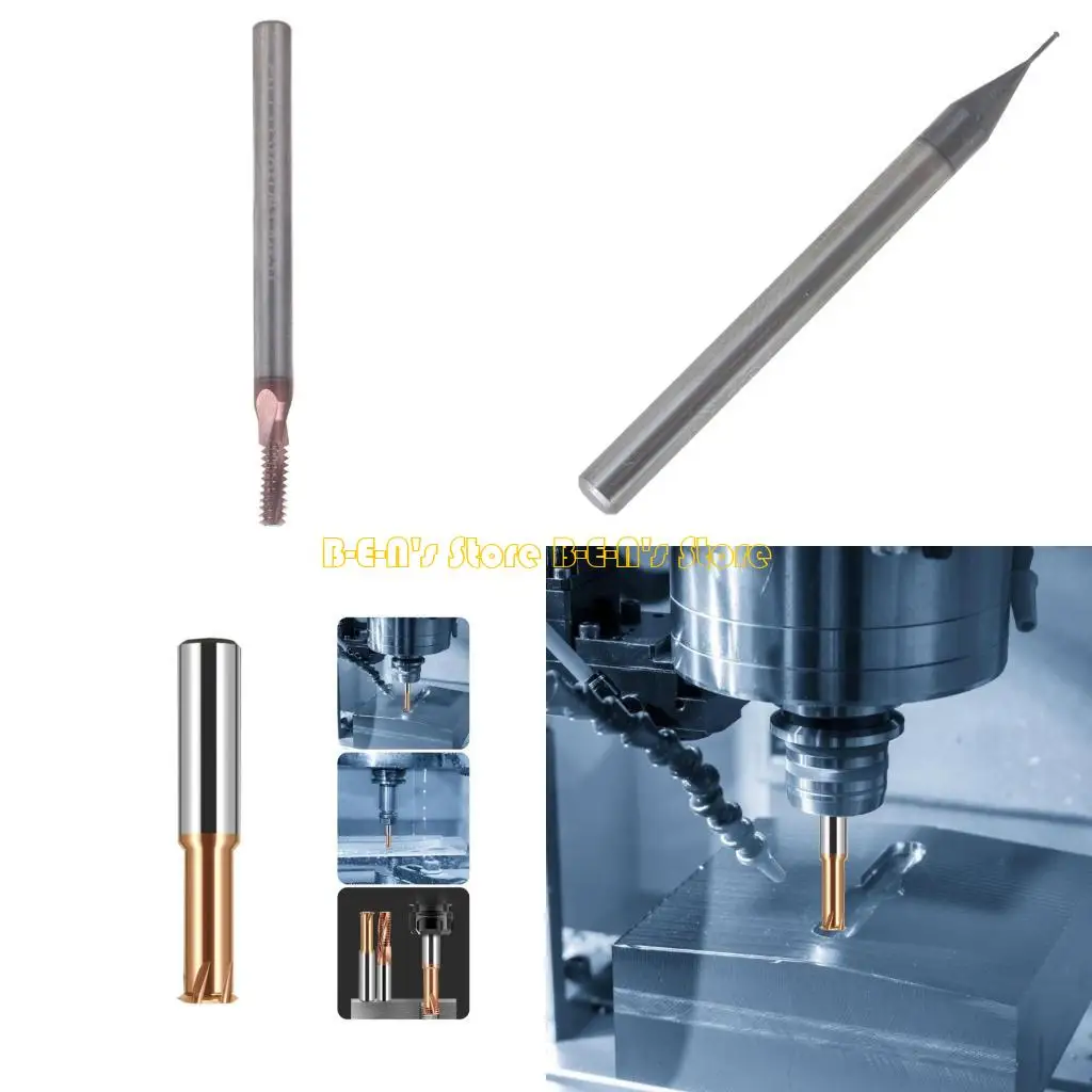 

Y1AD Thread Mill Cutter Tungstenic Metal Single/Full Tooth Milling Cutter Metric Router Bit For Steel End Mill Tool