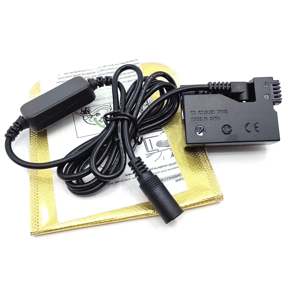 12V-24V Step-Down Power Cable LP-E8 Dummy Battery DR-E8 DC Coupler For Canon EOS 550D 600D 650D 700D T2i T3i T4i T5i X4 X5 X6