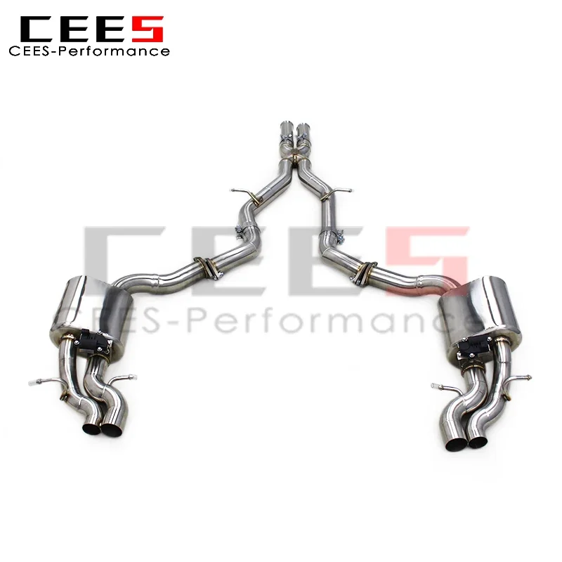 CEES Catback Exhaust Pipes for Mercedes-Benz E63 E63S W212 6.2L AMG 2014-2015 Tuning Stainless Steel Exhaust Pipe Escape