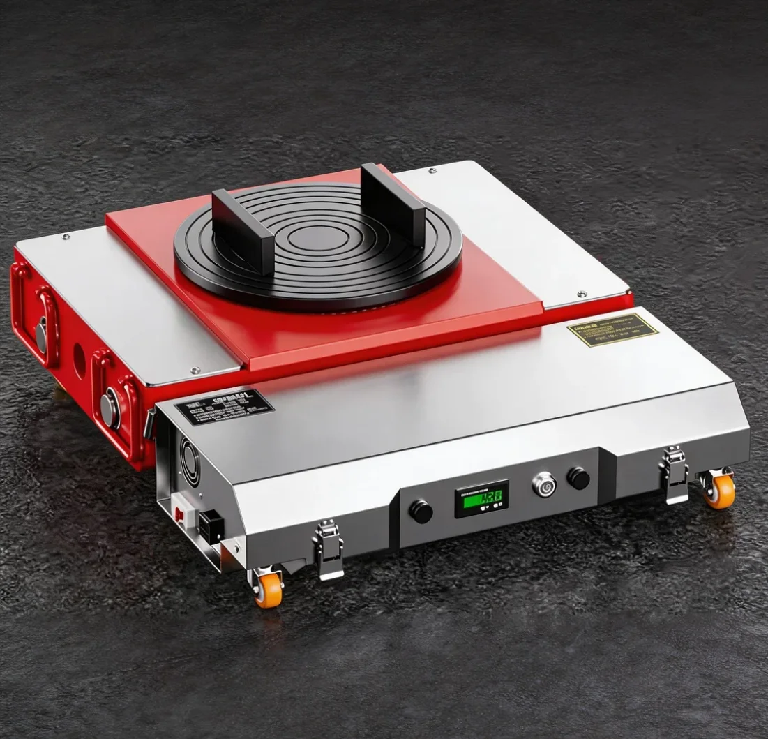 &* For Remote Control Goods Material Handling Move Machinery Mover Roller Dolly Skate Electric Tank Trolley Truck