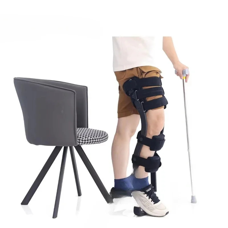 Adjustable height adult single leg support hands-free aluminum alloy crutches Multifunctional knee support walker