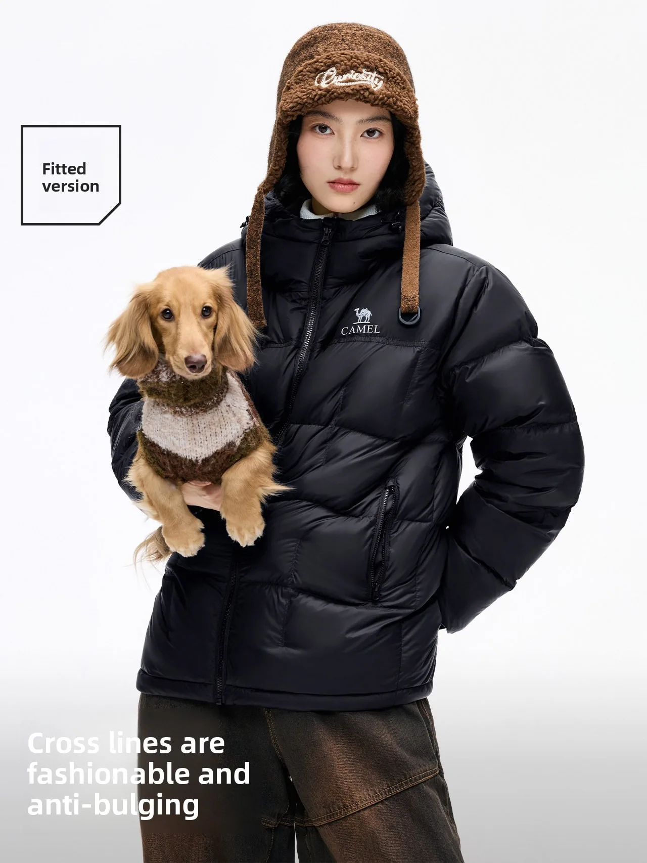 Golden Camel Winter Women Down Jacket Ultralight Warm Waterproof Quick Dry 650FP Duck's Down Hooded Outdoor Camping Hiking Coats