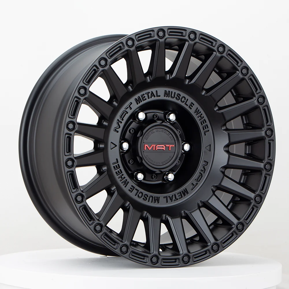 Matte Black 17 Inch Wheel 5x127 Aluminum Rim For Jeep Wrangler JK JL Gladiator JT All Cars M109