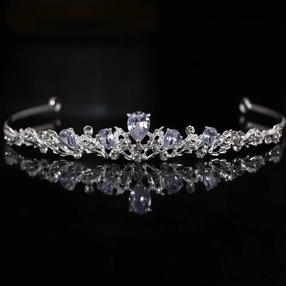 

Блестящая корона-тиара со стразами, свадебное украшение для волос для невесты, подружки невесты, на день рождения, годовщину, празднование