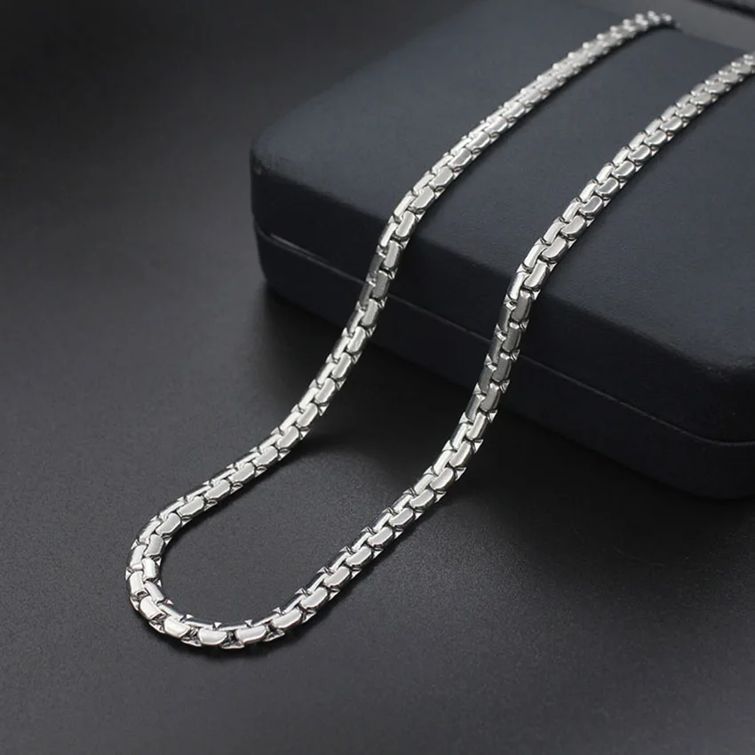 Fashion Simple New Titanium Steel Necklace Domineering Stainless Steel Necklace Men And Women Models Hot Sale