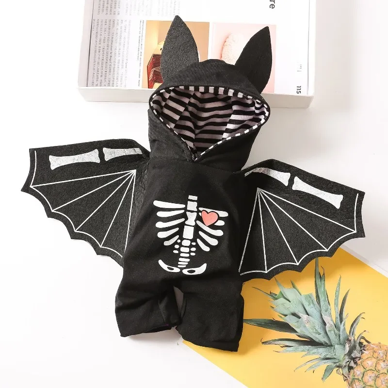 Ropa de murciélago para perros, divertidos disfraces de Halloween para mascotas, disfraces cómicos para mascotas, ropa de fiesta para gatos