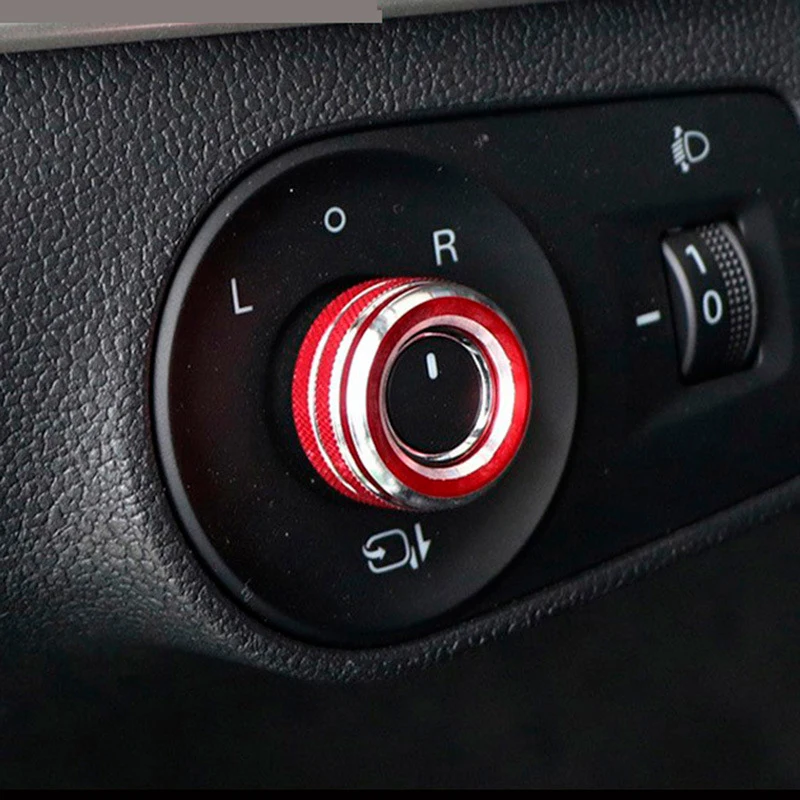 Aluminum Alloy Rearview Mirror Adjust Knob Decorative Ring For MG MG6 ZS GT Roewe i6 ei6 i6plus RX5 Car Interior Accessories