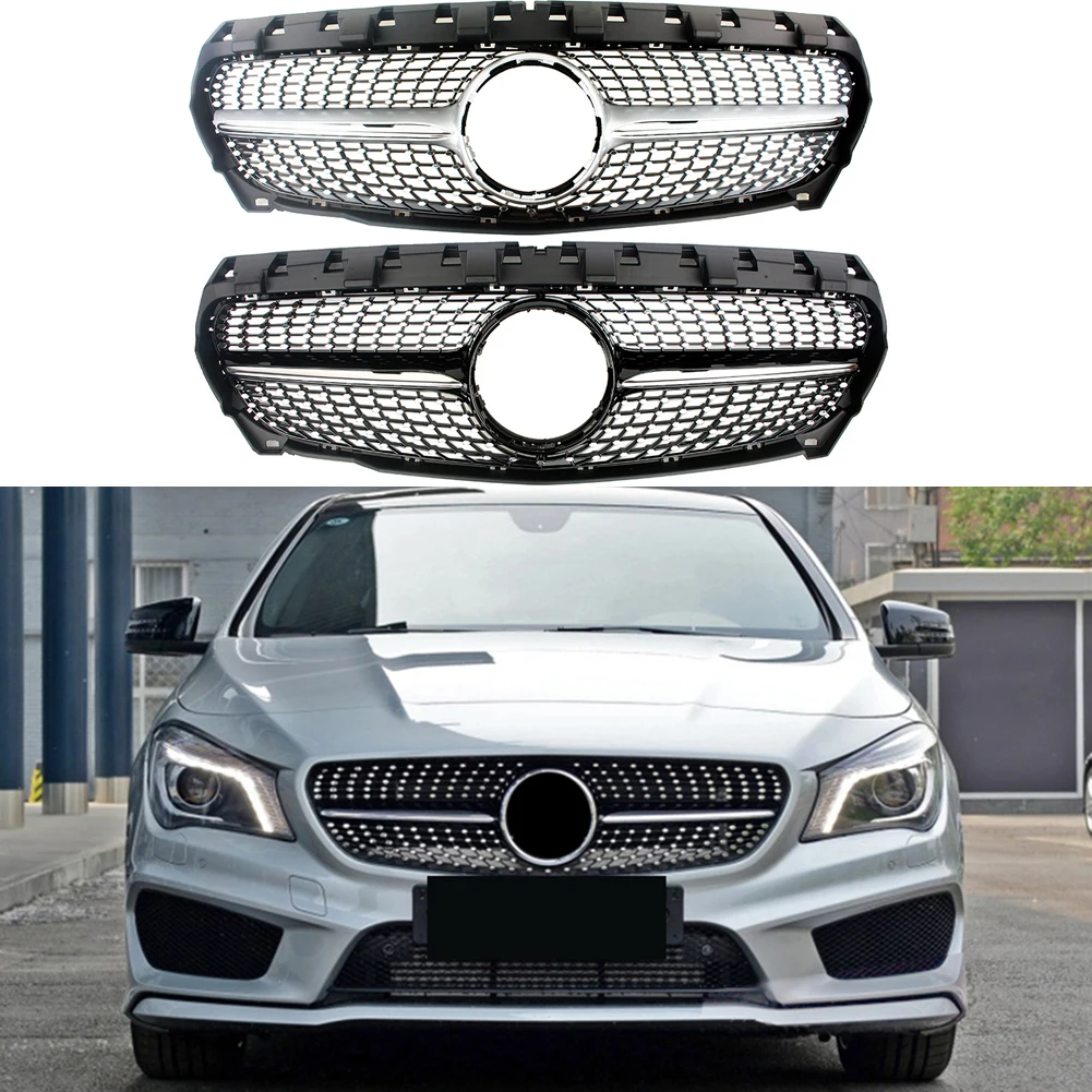 

Автомобильная передняя гоночная заготовка, бампер, решетка для Mercedes Benz W117 CLA Class 2013-2016 2013 2014 2015 2016