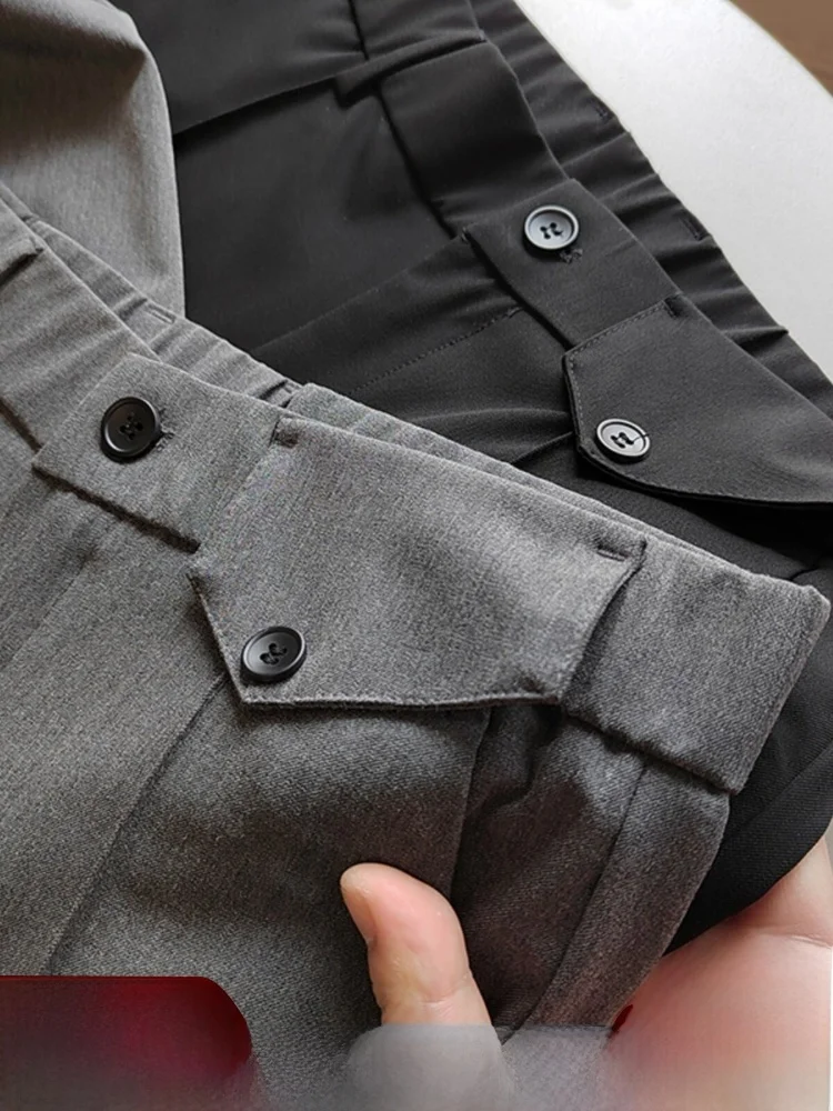 

Anti-Wrinkle Drapey Non-Iron Fabric Men's Spring New Style Lightweight Business Commuter Pants Fashion Urban Style Long Pants