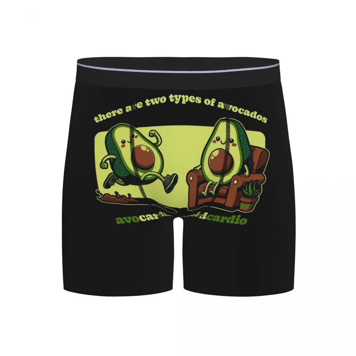 

Long Boxer Underpants Shorts Avocardio Avocado Cardio Panties Men's Breathable Underwear for Homme Man Boyfriend Gifts