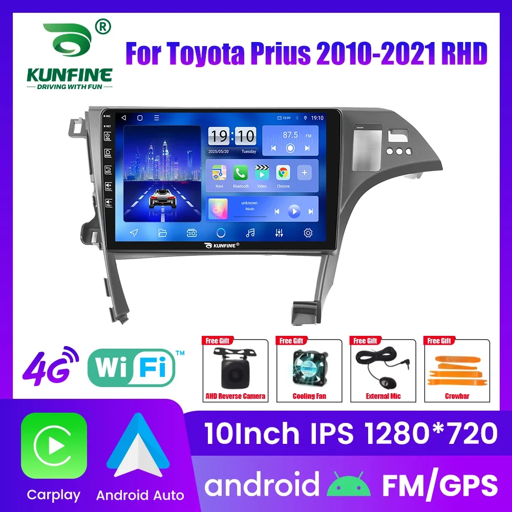 

Автомагнитола Android для Toyota Prius 2010-2021, 2DIN, 8-ядерный процессор, GPS-навигация, IPS-экран, поддержка CarPlay и Android Auto