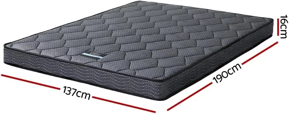 寝具 マットレス 16cm ダブル ボンネルコイル ティートップ 中硬フォーム