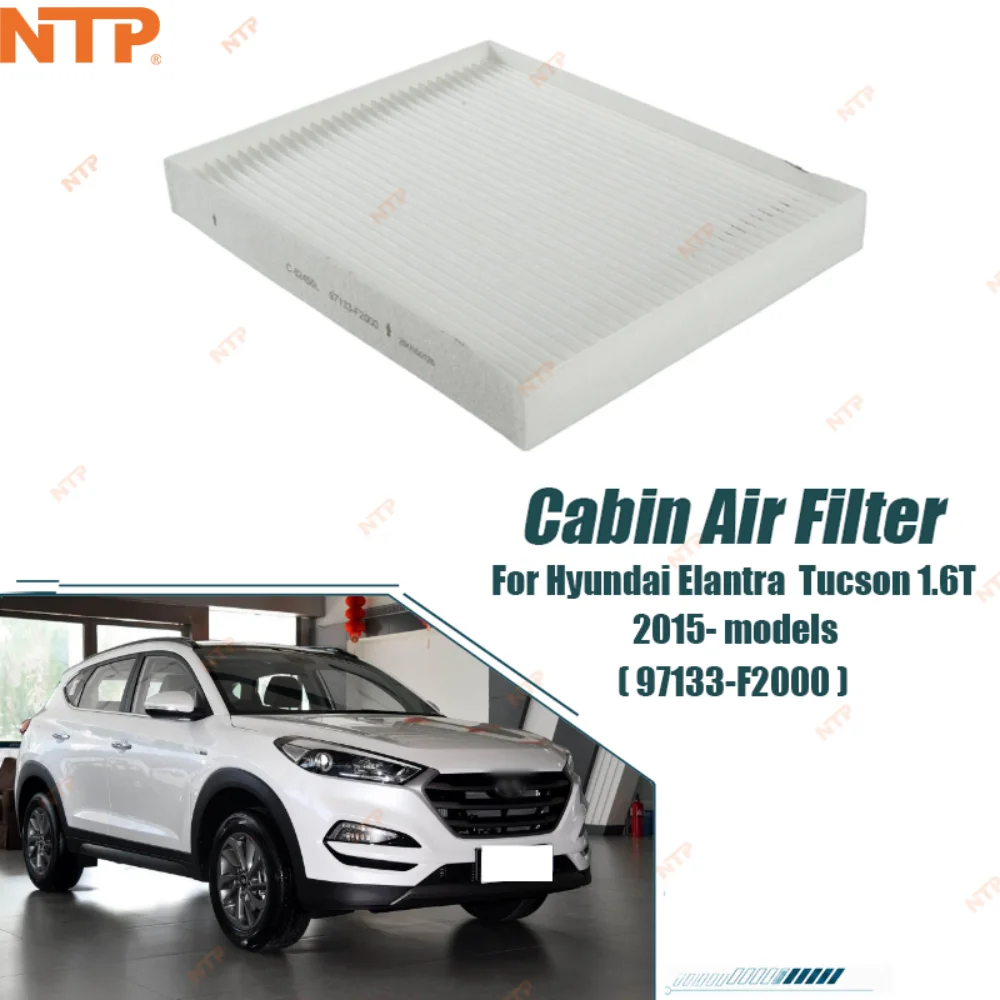 

Cabin Air Filter Intake Filter Replacement With Activated Carbon For Hyundai Elantra Tucson 1.6T2015-Car Accessories 97133-F2000