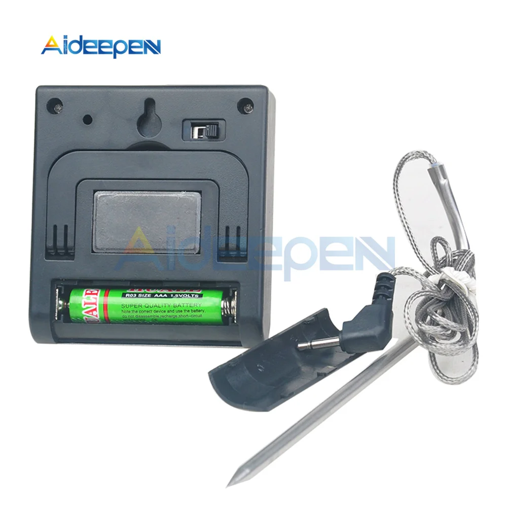 TP700 Mini-Küchenthermometer, digitales Kochthermometer für Fleisch, Lebensmittel, Ofen, Grill, mit Timer-Funktion und Edelstahlsonde – Detail 17