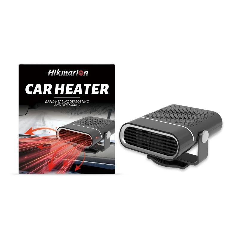 12V Car Heater - ABS Fast Heating Windshield Defroster, Cigarette Lighter Plug, 15A Fuse Compatible for Cars SUVs