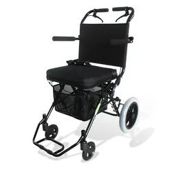 Portable Wheelchair Ultra Light Small Travel Lightweight Folding Wheelchair Ultra Light Trolley