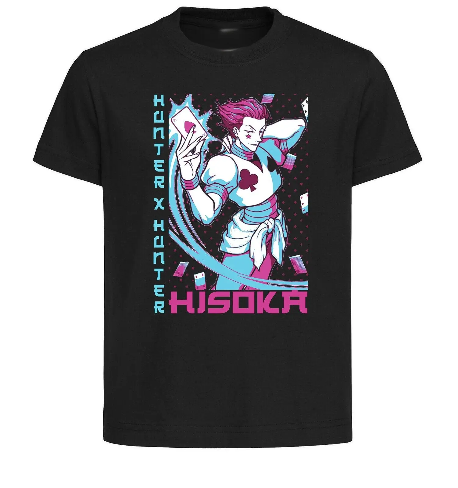 

Unisex Black Japanese Style T-Shirt - Hunter x Hunter - Hisoka Morow - PE0142-