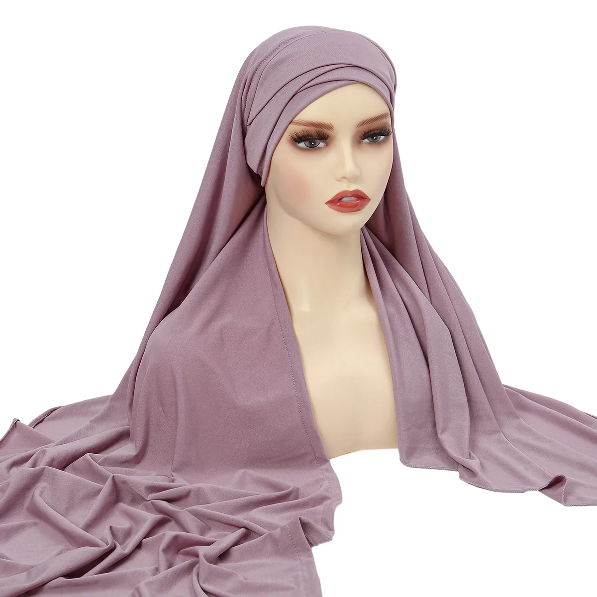 Women Hijab Scarf Lady High Quality Wraps and Shawls Musulman Headband Islamic Turban