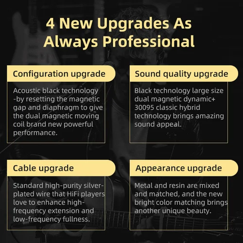 Imagen 2 del producto KZ ZSN Pro X auriculares HiFi 1BA + 1DD controlador híbrido bajo Metal deporte cancelación de ruido auriculares de juego con Cable de Audio desmontable