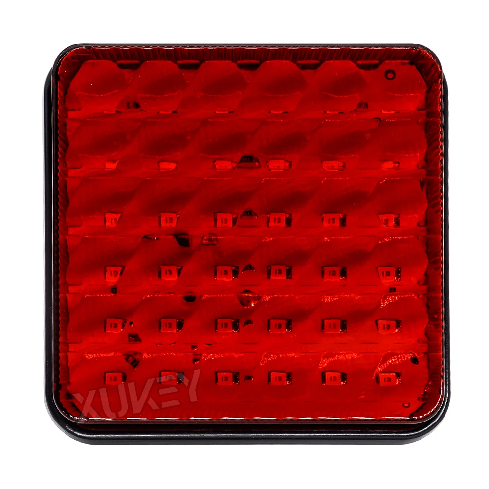 Universal 24V Rear Bumper Fog Running Light Super Bright Red 36LED Driving Lighting Tail Lamp for Car Truck Trailer Bus RV Lorry