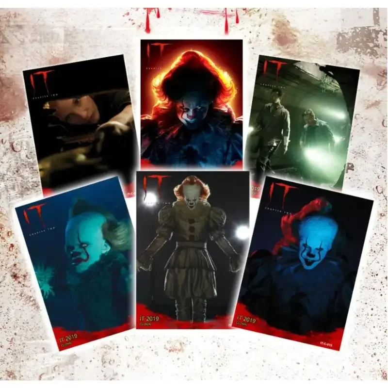 Horror Movie Derry IT Peripheral Collection Cards Booster Box Character The Losers Colour Metal Card Toy Children Birthday Gifts