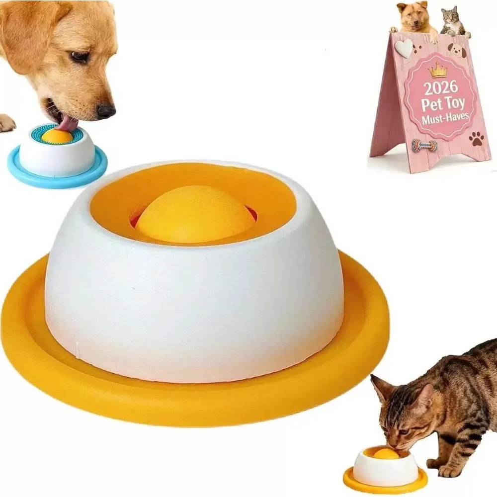 Lick Toys For Dogs Interactive Dog Toys Slow Feeder Food Dispenser For Puppy Training Enrichment Cat Feeding Crate Accessory