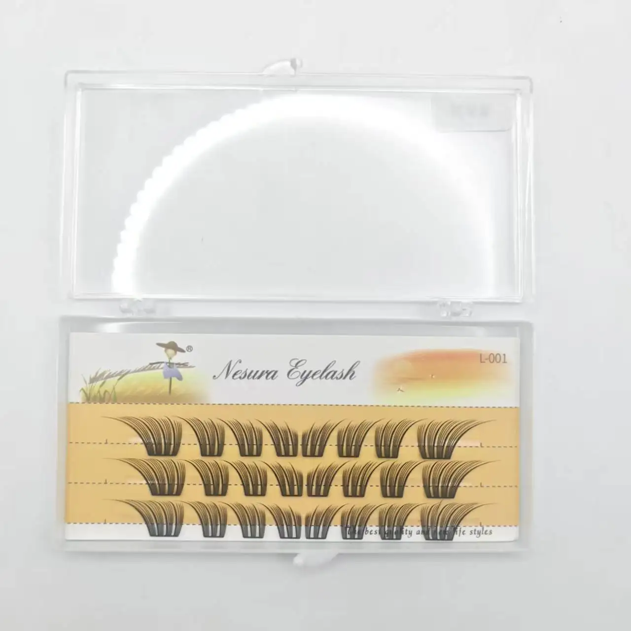 HXK DIY Hand Made Eyelash Extension Segmented Flase Lashes Dramatic Lash Bundles Soft Ribbon Strip Eyelashes Makeup Lashes NEW