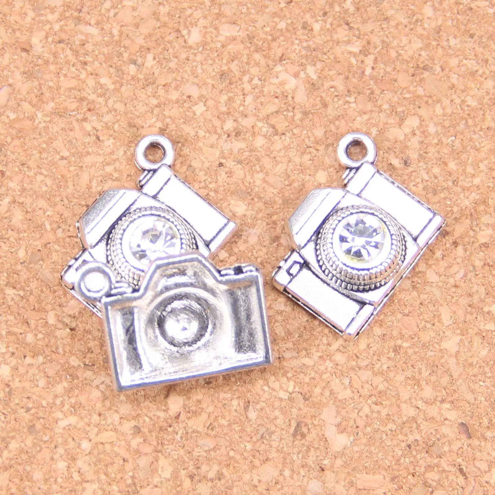 45pcs Charms Camera 20x16mm Antique Pendants,Vintage Tibetan Silver Jewelry,DIY For Bracelet Necklace