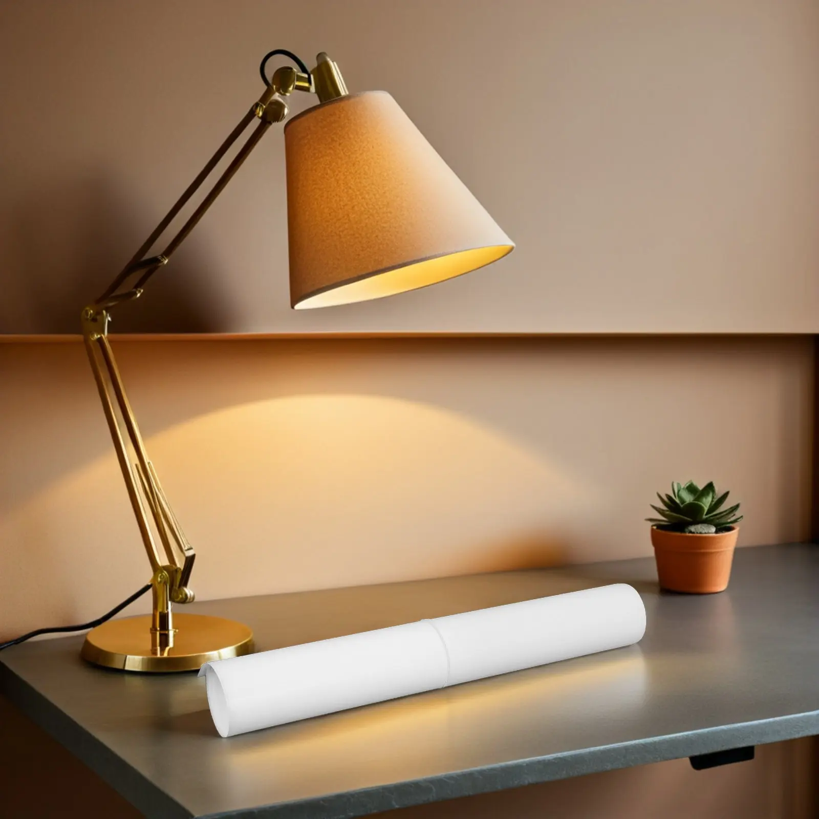 

2 Rolls DIY Lamp Shade PVC Sheet 47x20inch Handcrafted Glare Reducing Light Blocking Ceiling Table Lamp Shade Decorative