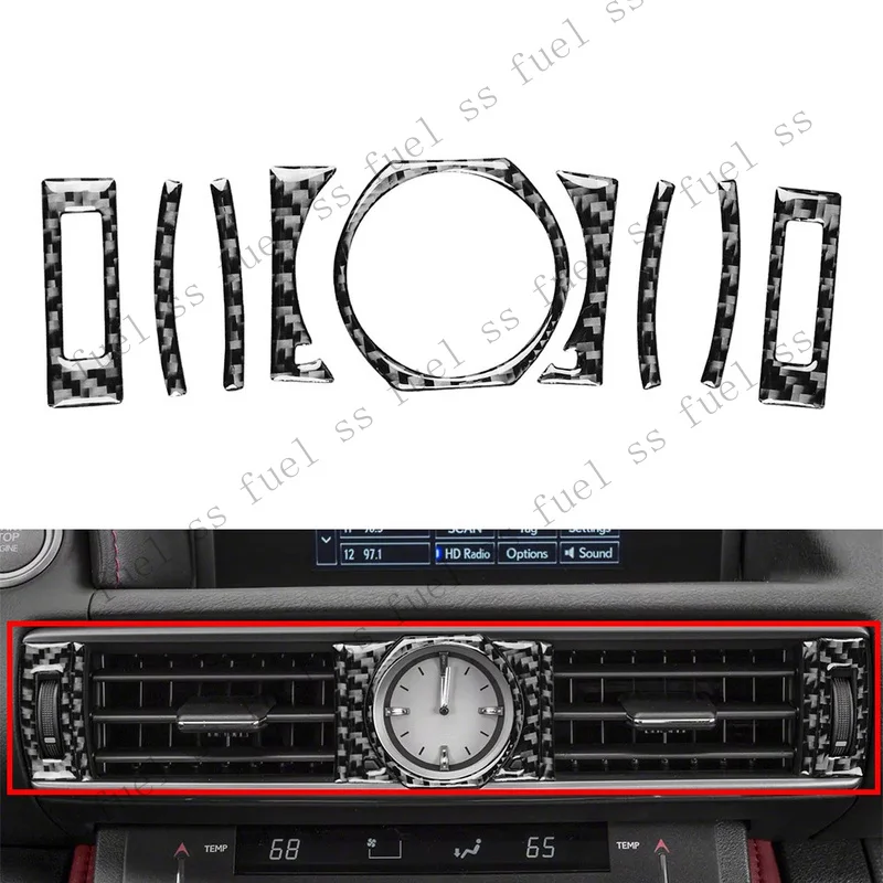 S+ Black Center Air Vent Outlet Cover Trim For Lexus RC300 350 200T 2015-2024