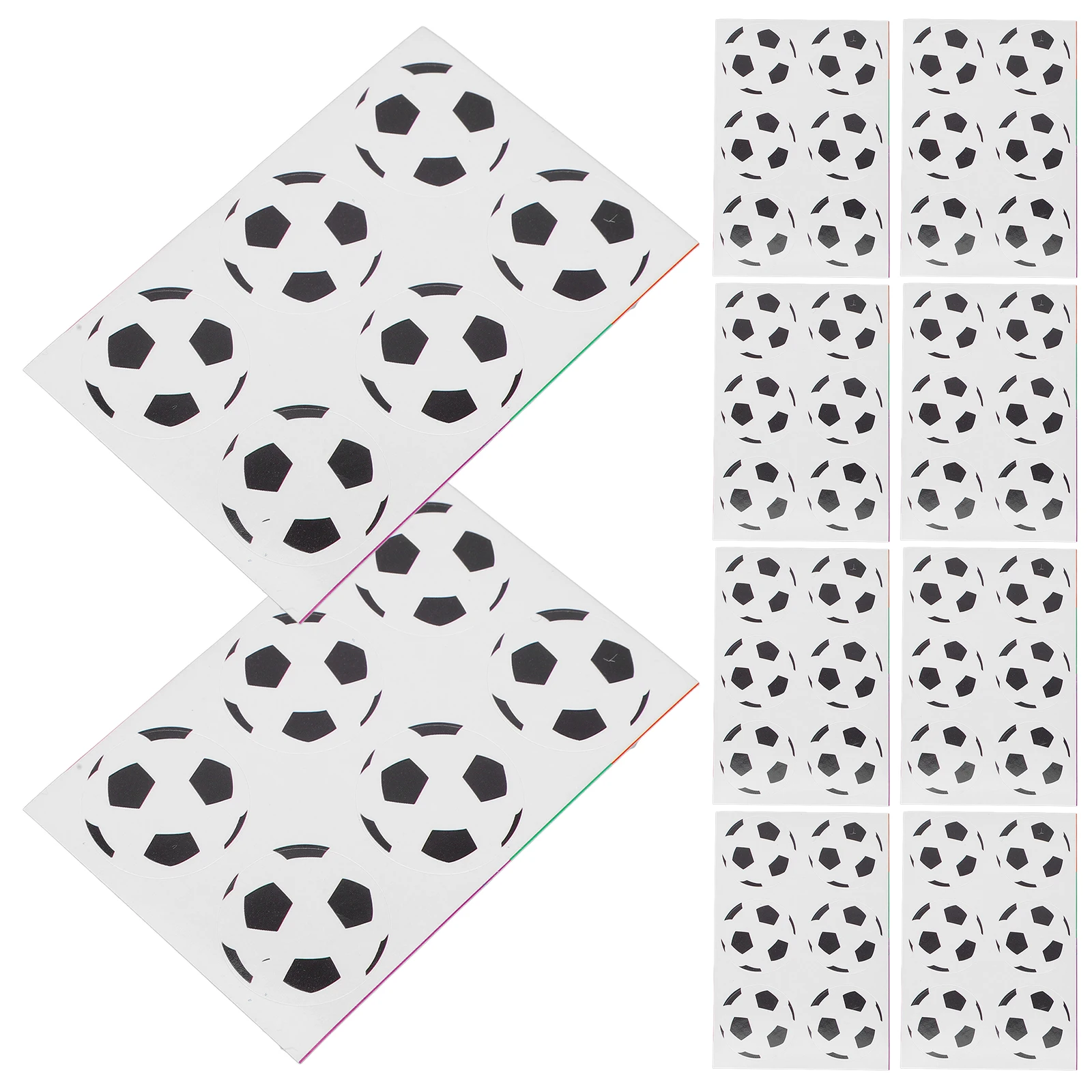 

300pcs Football 5cm Black White Sealing Decals Soccer Sealing Scrapbooking Diaries Cards Label Stickers Gift Labels