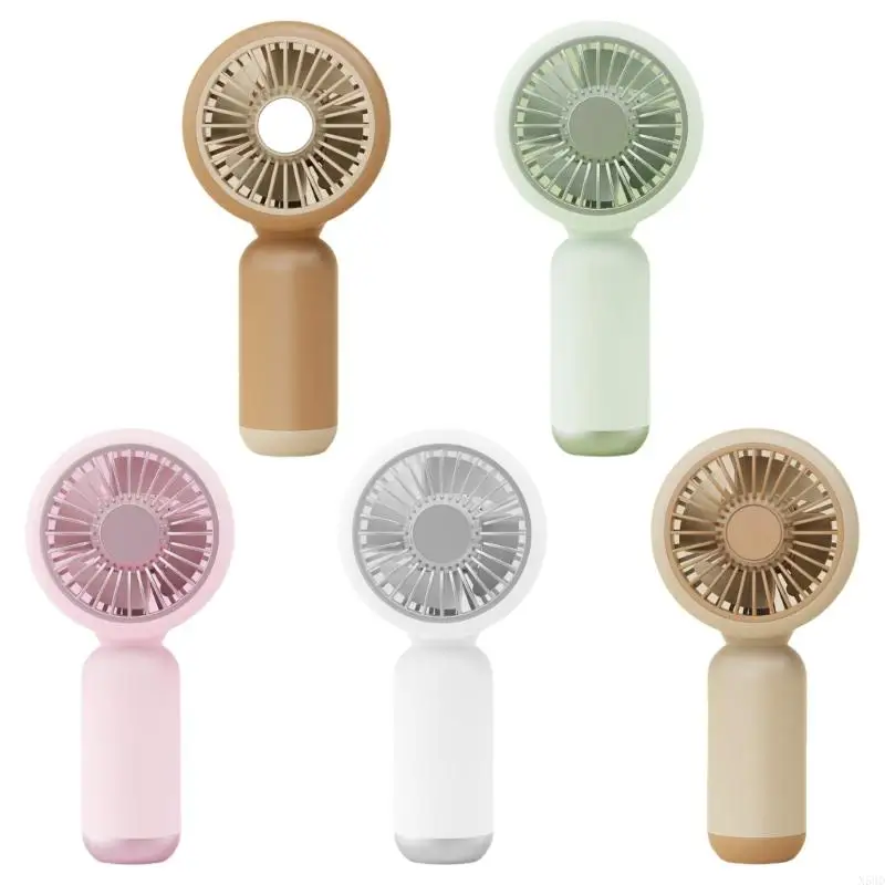 

Simple Handheld Portable Small Fan with Base Light Weight USB Rechargeable Fan N58D