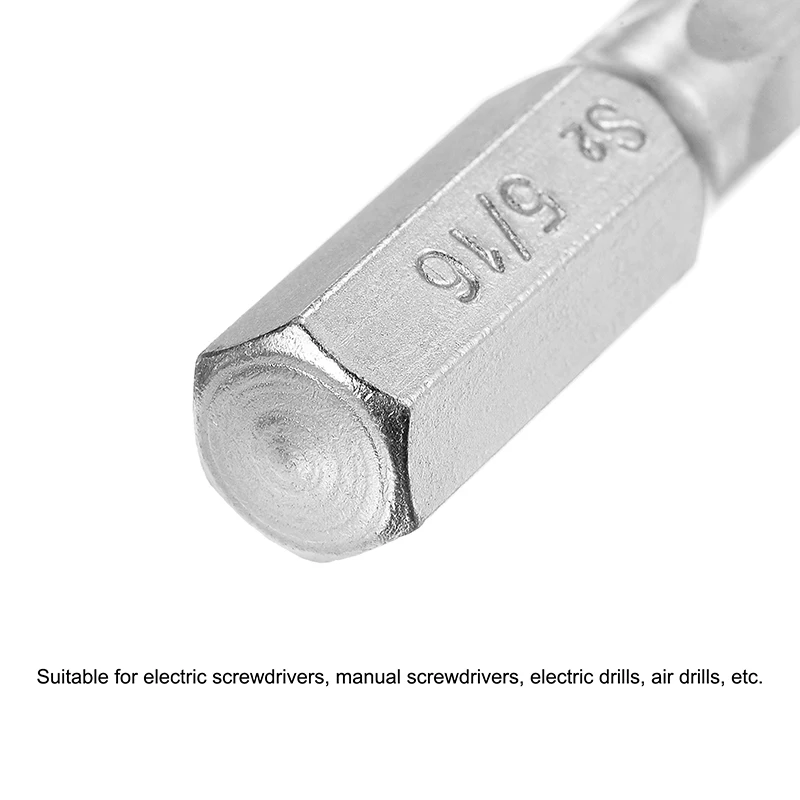 3 pces/6 pces magnético hex chave de fenda bit 1/4 "hex haste ponta magnética dureza mão broca parafuso chave de fenda elétrica aço 2" l